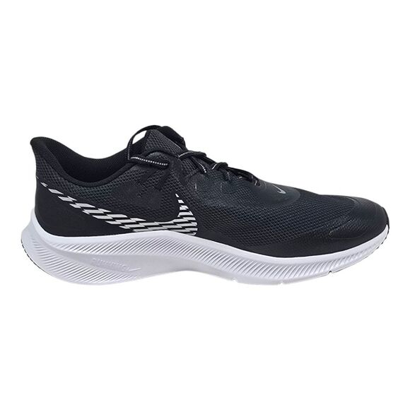 Nike Quest 3 Shield Black Metallic Silver Running Shoe CQ8894 001 Men's Sizes 13 - Picture 2 of 8